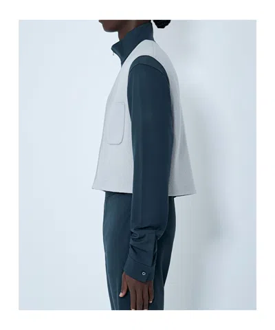Rier Patch-pocket V-neck Gilet In Gray