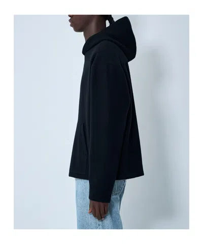 Rier Hooded Fleece Sweatshirt In Blue