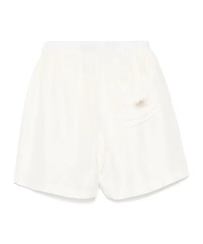 Ranra Jacquard Pattern Shorts In White