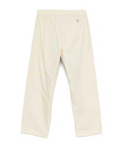 Ranra Drawstring Casual Pants In White