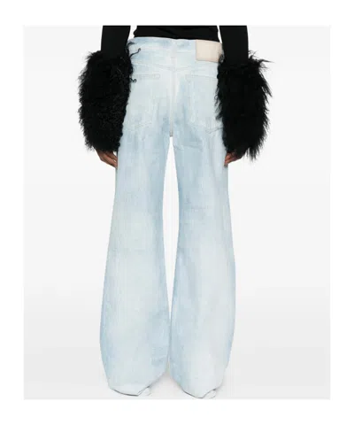 Haikure Five-pocket Belt-loop Jeans In Blue