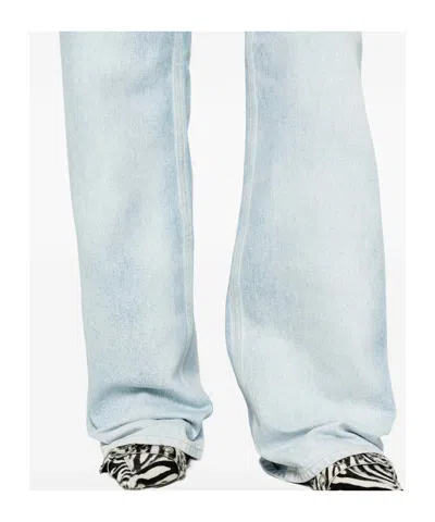 Haikure Five-pocket Belt-loop Jeans In Blue