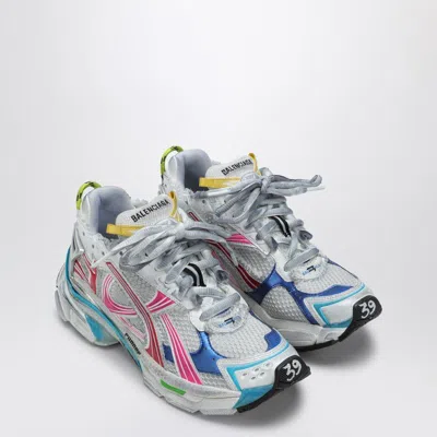 Balenciaga Mesh And Nylon Multicolor Worn-out Effect Runner Sneakers Shoes In Multi
