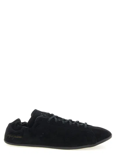 Y-3 Adidas Black Suede Stan Smith Lo Pro Sneakers In Black