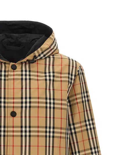 Burberry Reversible Jacket With Vintage Check Pattern In Brown