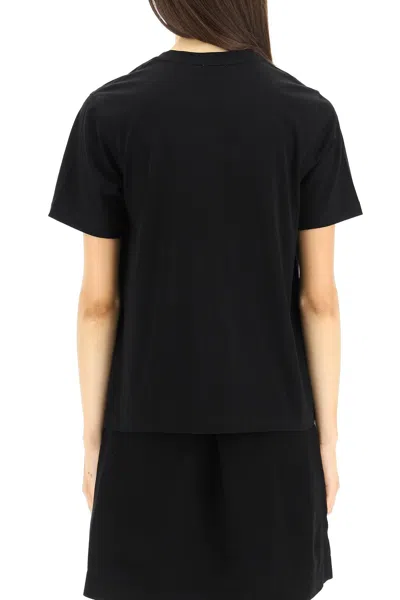 Burberry Women Cotton T-shirt With Logo In Black