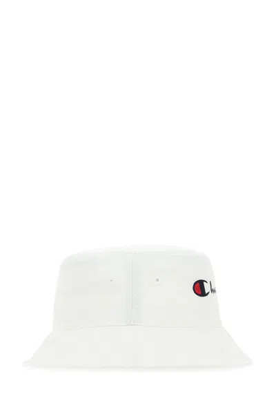 Champion Logo-embroidered Bucket Hat In White