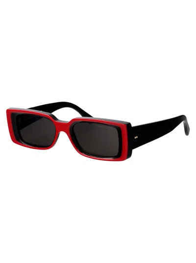 Cutler And Gross Acetate Glasses Red Sunglasses In Red