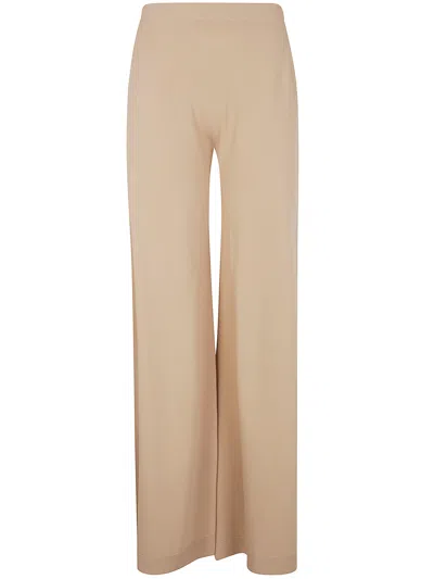 D Exterior D. Exterior Viscose Long Wide Trousers In Neutral
