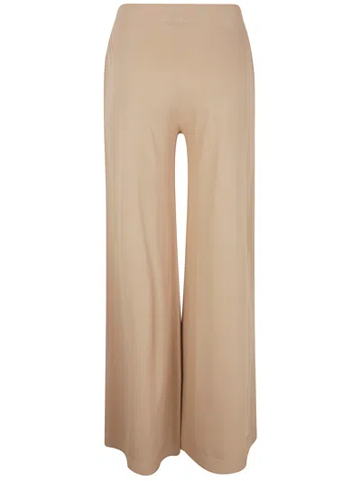 D Exterior D. Exterior Viscose Long Wide Trousers In Neutral