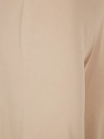 D Exterior D. Exterior Viscose Long Wide Trousers In Neutral