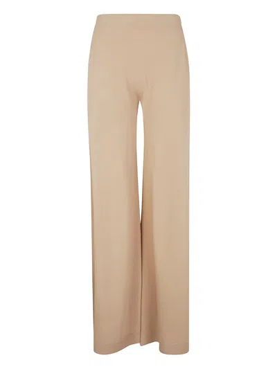 D Exterior D. Exterior Viscose Long Wide Trousers In Neutral
