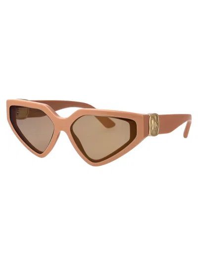 Dolce & Gabbana Full Frame Sunglasses In 32925a Full Camel