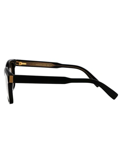 Dunhill Black Acetate Sunglasses In Brown