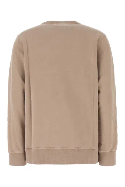 Fendi Cappuccino Cotton Oversize Sweatshirt In Brown