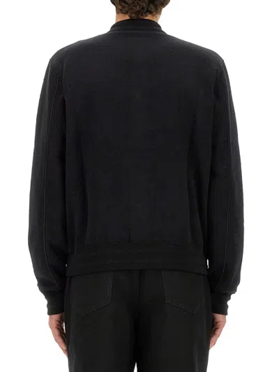 Givenchy Black Jacquard Logo Bomber Jacket In Black