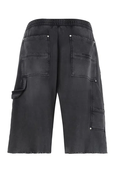 Givenchy Bermuda Shorts In Cotton In Gray