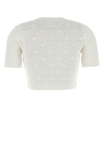 Givenchy White Viscose Blend Sweater In Multi