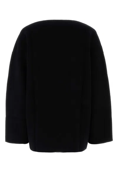 Jil Sander Black Wool Blend Oversize Sweater In Black