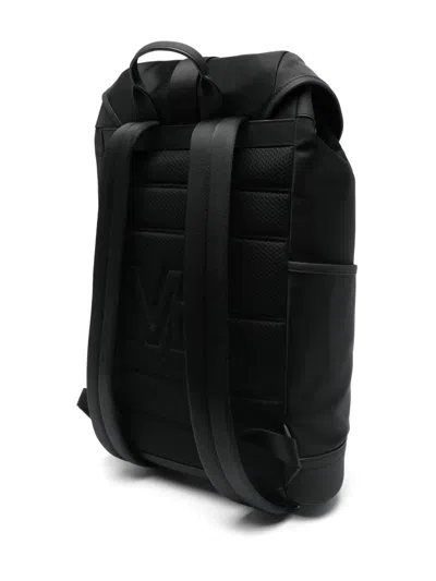 Michael Kors Aviator Double Zip Rucksack In Black