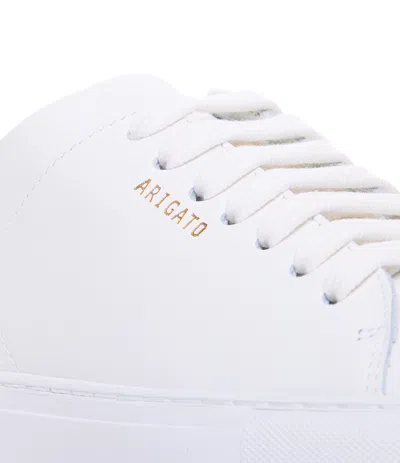 Axel Arigato Clean 90 White Sneakers With Printed Logo In Leather Woman