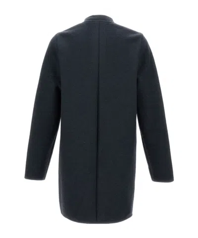 Rier Buttoned Coat In Black