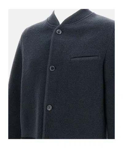 Rier Buttoned Coat In Black