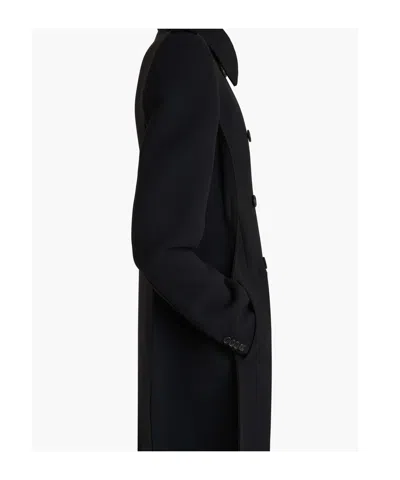 Khaite Donna Oversized Double-breasted Wool Coat In Black