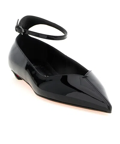 Christian Louboutin Women Erozeena Patent Leather Ballets In Black