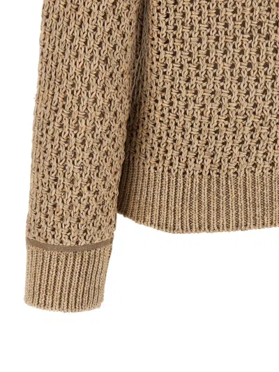 Fabiana Filippi Women Brown Moulin Wool Sweater, Xs Luxury Sweaters & Knitwear For Women Darveys In Neutral