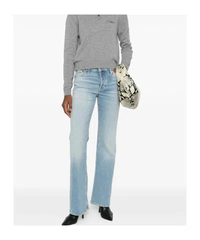 Re/done Button-fastening Jeans In Blue
