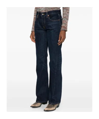 Re/done Bootcut Jeans In Blue