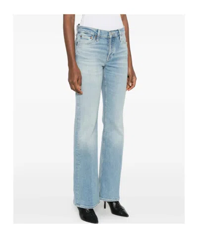 Re/done Button-fastening Jeans In Blue