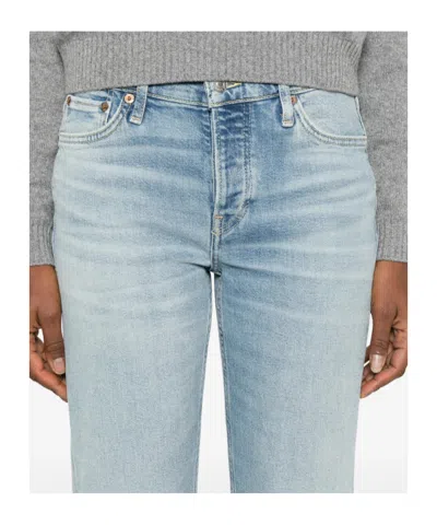 Re/done Button-fastening Jeans In Blue
