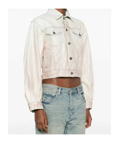 Haikure Pocket Buttoned Jacket In Blue