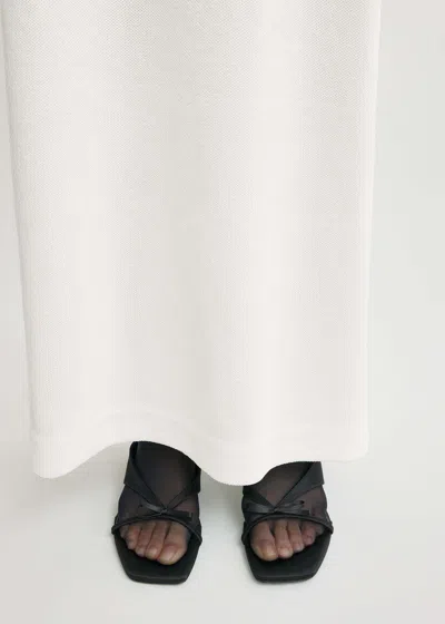 Totême Bow Satin Sandals Black