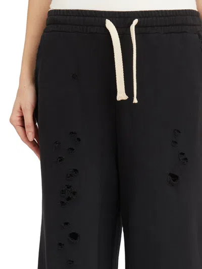 Nostrasantissima Sweatpants With Ruffles In Black