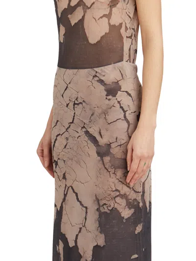 Nostrasantissima Printed Tulle Dress In Multi