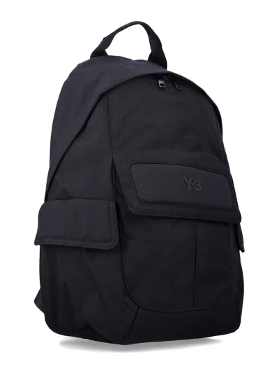 Y-3 Technical Black Backpack In Black