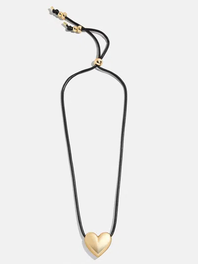 Baublebar Millie Bubble Heart Paracord Necklace In Black