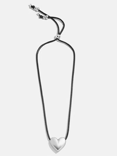 Baublebar Millie Bubble Heart Paracord Necklace In Black