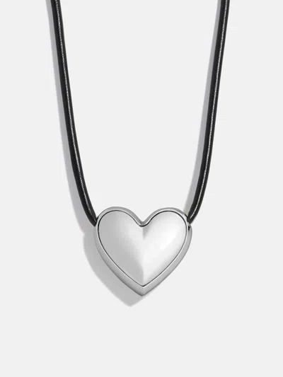 Baublebar Millie Bubble Heart Paracord Necklace In Black