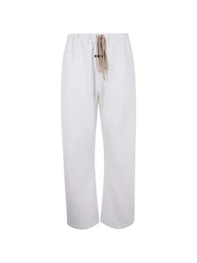 Essentials Drawstring Track Pants In White