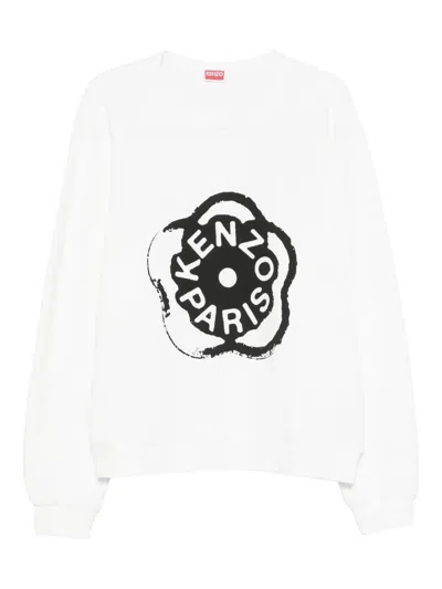 Kenzo Men Boke Flower 2.0 Cotton Sweatshirt In White