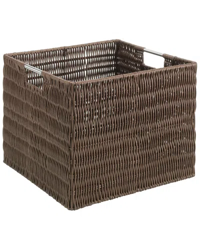 Whitmor Rattique Storage Crate In Brown
