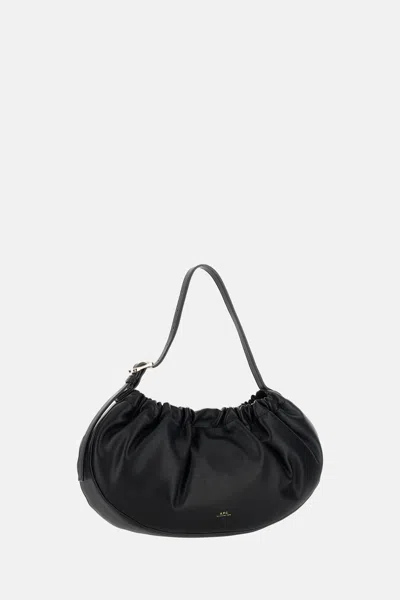 Apc Ninon Hoop Shoulder Bags Black In Black