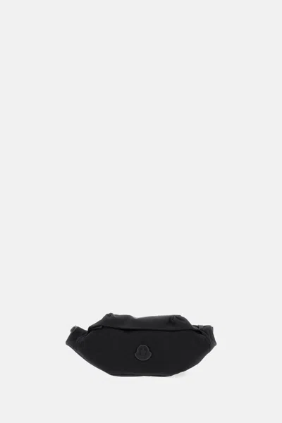 Moncler Durance Small Belt Bag With Logo Patch In Black