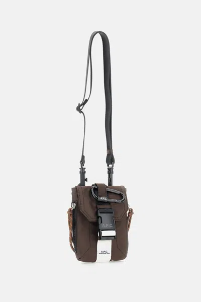 Apc Flap Climbing Rope Messenger Bag In Brown