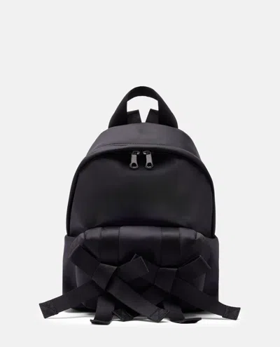 Simone Rocha Beaded Utility Bow Backpack In Black
