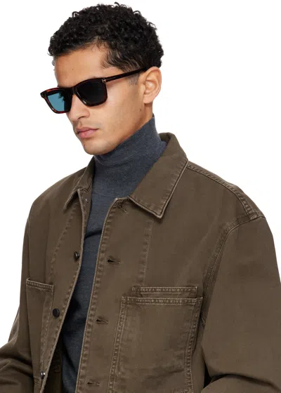 Tom Ford Barron 54mm Square Sunglasses In Brown